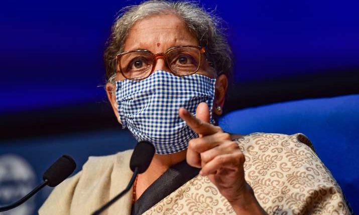 black flags Nirmala Sitharaman